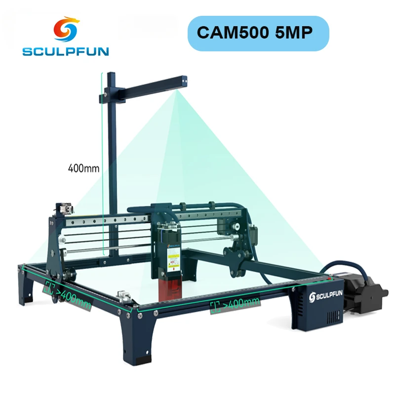 Industrial Laser Engraver - SCULPFUN CAM500 Lightburn Telecamera Posizionamento preciso