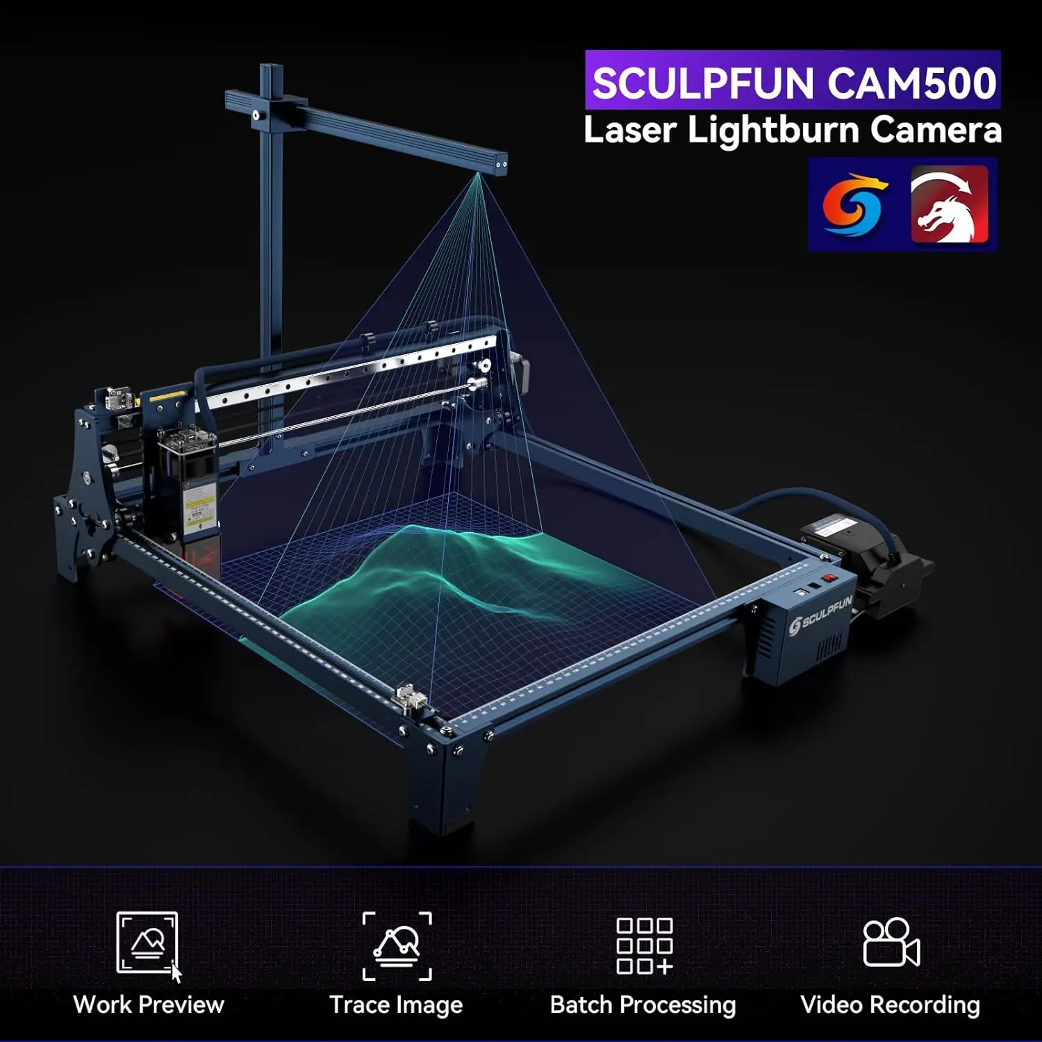 SCULPFUN CAM500 Lightburn Tele - Industrial Laser Engraver recensione e prezzo